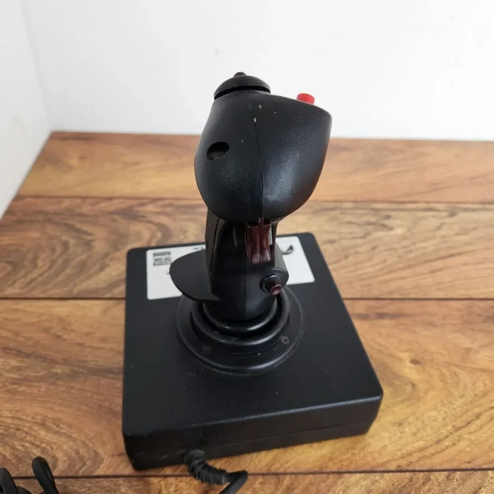 Pc Computer Vintage Thrustmaster Top Gun Game Flight Controller Joystick Thrust